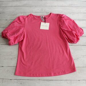 Grace & Karma Women's Pink Top Size S Puff Sleeve